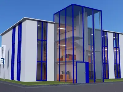 Cross Docking storage 3D model