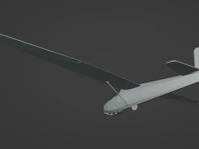 SZD-15 Sroka Glider 3D print model
