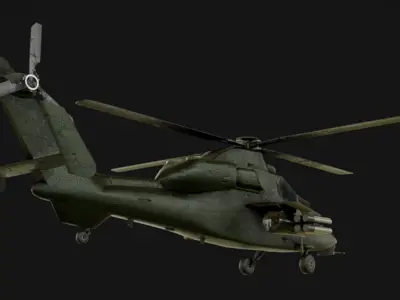 Eurocopter Tiger Low-poly 3D model
