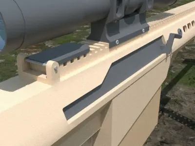 BARRETT M82  SNIPER FRANCOTIRADOR 3D model