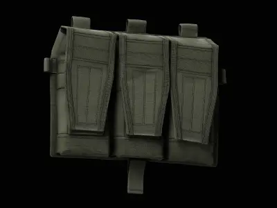 AVS Detachable Flap Front Low-poly 3D model