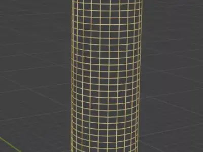 Classic Marble and Gold Decorative Pillar  High-Quality 3D Model 3D model