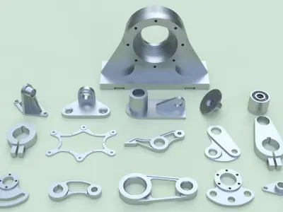 Parts package - 16 pieces 3D model