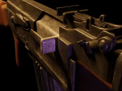 AK 47 3D model 6