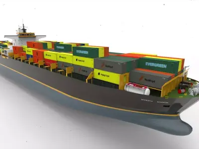 Super Container Ship 3D model