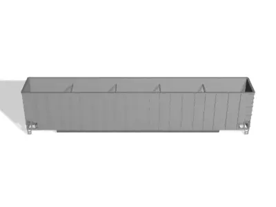 HO Johnstown America 8200 Cubic Foot Hi Capacity Woodchip Hopper 3D print model