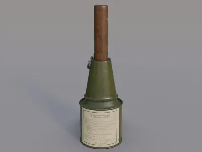 RPG 43 Soviet Grenade Low-poly 3D model