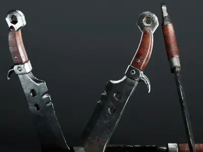 Stylized Sword Low-poly 3D model buy