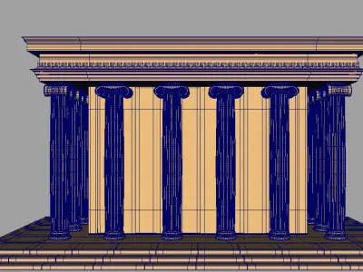 Greek Temple 3D model purchase