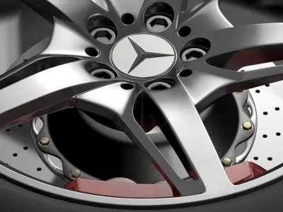 Mercedes Benz AMG GT S wheel 3D model