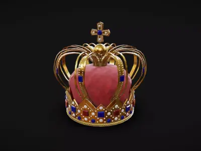 Crown 02 Low-poly 3D model