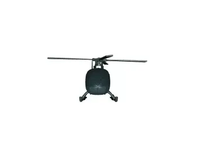 Detailed Military Helicopter 3D Model 3D model