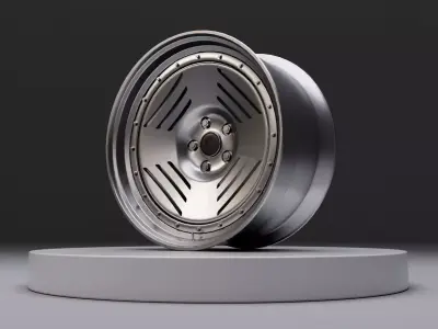 L4G wheel Low-poly 3D model