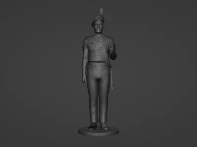 Army Officier 3D model