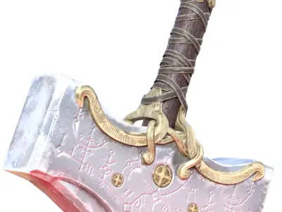 Mjolnir Thors Hammer 3D print model