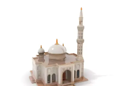Ornate Mosque model pack Low-poly 3D model