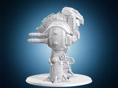 Heavy Armored Combat Mech 3D print model