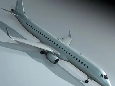Embraer 195 3D model