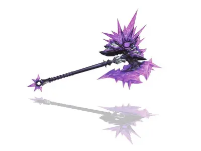 Glorious Axe Low-poly 3D model