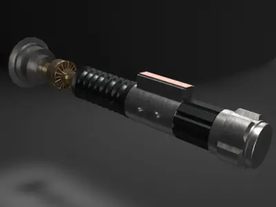Obi-wan Kenobi Lightsaber ROTR Free low-poly 3D model