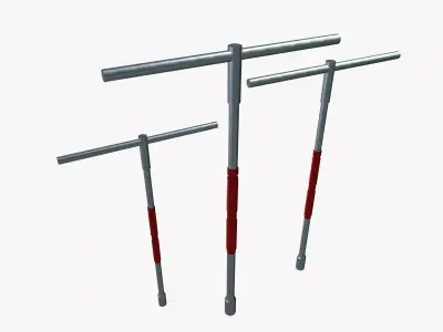 T socket spanner 3D model