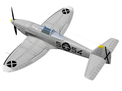 Heinkel He112 B-0 3D model