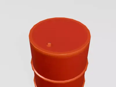 Game Ready - Clean and Rusty textures - Barrel Low-poly 3D model
