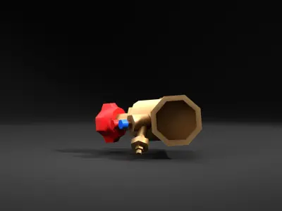 Valve Pack Low-poly 3D model