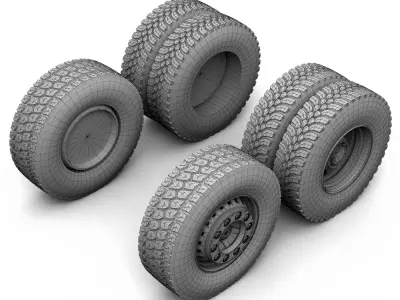 Truck Wheels Off-Road 3D model