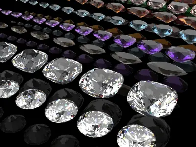 Variety Gemstone 3D model