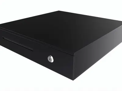 Cash Register Drawer for POS System 3D model