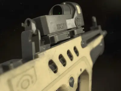 Tar 21 Assault Rifle Low-poly 3D model