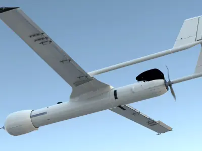 Small Military UAVs Rigged 2 Collection 3D model