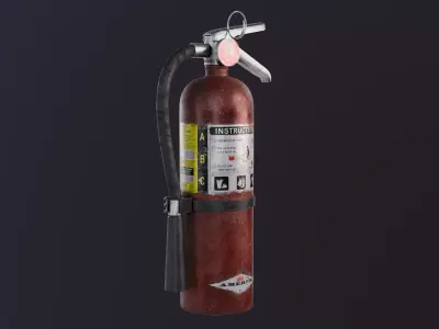 Fire Extinguiser - Game Ready Low-poly 3D model