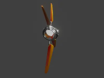 spaceship oblivion bubble Low-poly 3D model