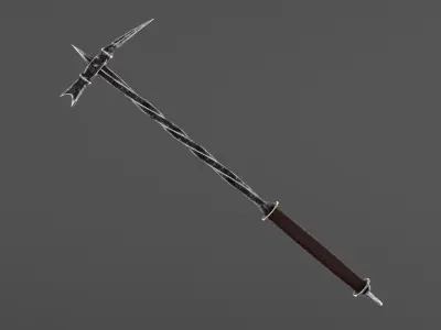 medieval warhammer Low-poly 3D model purchase