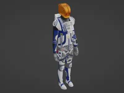 Robot Soldier - Assault Soldier Low-poly 3D model