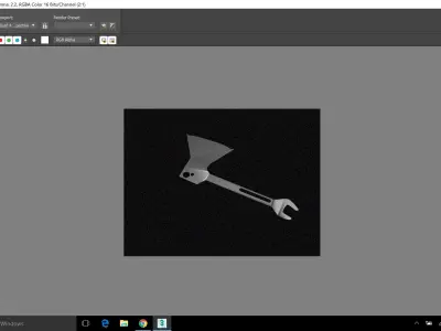 hench computer screen showing 3D model
