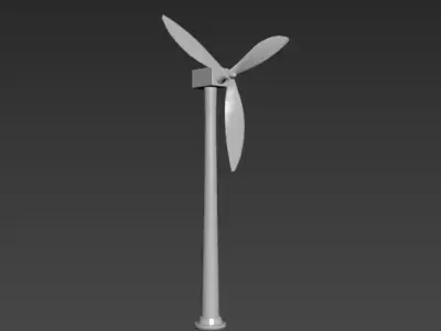 Wind generator 3D model