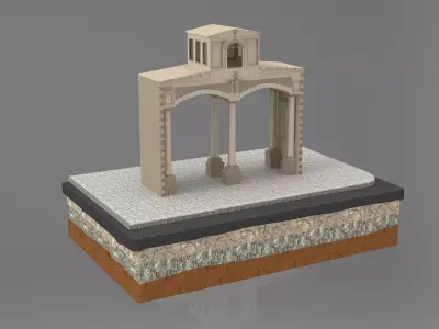 Old Istanbul City Building 010 3D model