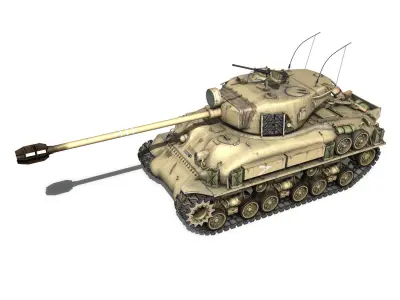 M51 Israel Super Sherman - 21  3D model