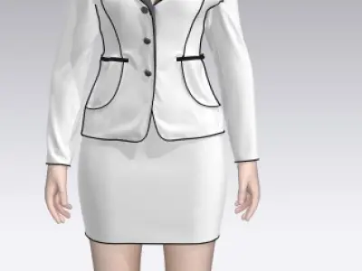total seven clothes Low-poly 3D model