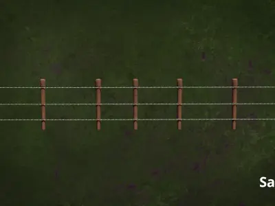Military FencesWireB SeriesMFO - N2P 3D model