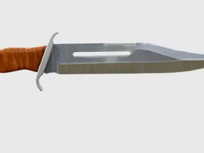 old knife Low-poly 3D model purchase