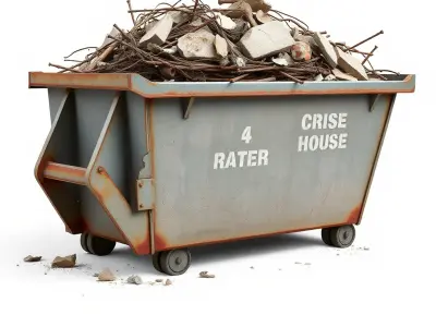 Construction Debris Dumpster Model Pack Low-poly 3D model