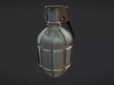 Military hand grenade 3D model