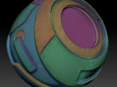 Scifi Ball Free 3D model