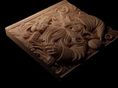 Domovoi CNC 3d Print High Relief Sand Casting 3D print model