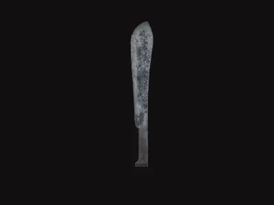 Medieval Machete Low-poly 3D model