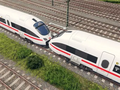 Deutsche Bahn ICE T Low-poly 3D model